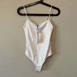 NWT Zara White Bodysuit